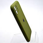 Силіконовий чохол накладка Silicon Case Full Camera для iPhone 11 Pine Forest Green, фото 3
