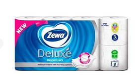 Туалетний папір Zewa Deluxe Delicate Care 3 шари 8 рулонів