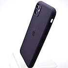 Силіконовий чохол накладка Silicon Case Full Camera для iPhone 11 Berry Purple, фото 4