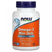 Омега - 3 NOW Foods Omega-3 Mini Gels, 180 капсул