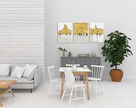 Набір картин з поталлю за номерами Riviera Blanca Місто (ITR-049) 3 шт в наборі