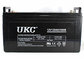 Гелієвий акумулятор BATTERY 12V 120A UKC (Реальна ємність -40% = 72А)