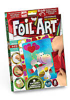 Креативное творчество для детей "Foil Art. Аппликация цветной фольгой" (8 цветов фольги) Danko Toys