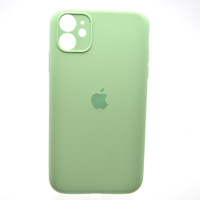 Силіконовий чохол накладка Silicon Case Full Camera для iPhone 11 Pistachio, фото 1