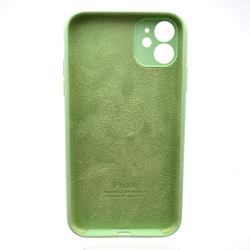 Силіконовий чохол накладка Silicon Case Full Camera для iPhone 11 Pistachio, фото 2