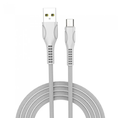 Кабель USB - micro USB 1 м ColorWay White, 2.4A (CW-CBUM028-WH)