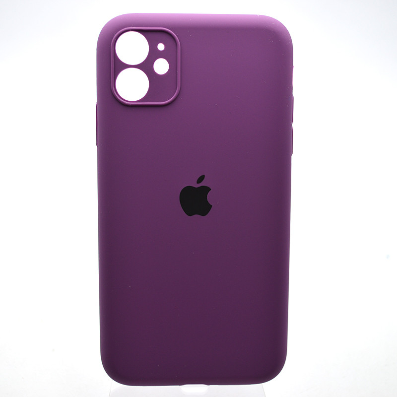 Силіконовий чохол накладка Silicon Case Full Camera для iPhone 11 Purple, фото 1