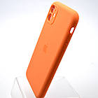 Силіконовий чохол накладка Silicon Case Full Camera для iPhone 11 Golden Orange, фото 4