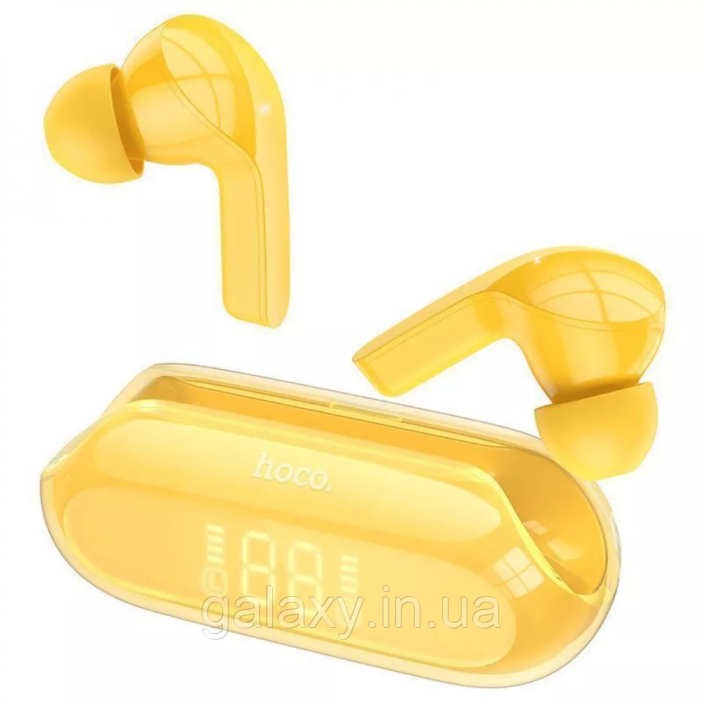 Навушники Hoco Bluetooth гарнітура EW39 Bright TWS YELLOW
