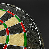 Дартс 45 см, дартс професійний, мішень із сизалю, 6 дротиків у наборі Hechpro (1818), фото 4