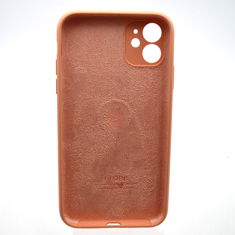 Силіконовий чохол накладка Silicon Case Full Camera для iPhone 11 Begonia, фото 2