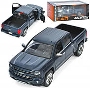 Дитячий іграшковий джип Chevy Silverado Centennial 1:27 металевий, гумові колеса