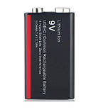 Акумулятор LiPo Крона 9V (6F22) Soshine 8.4V 1000mAh microUSB-typeС, фото 4