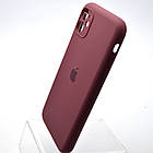 Силіконовий чохол накладка Silicon Case Full Camera для iPhone 11 Plum, фото 4