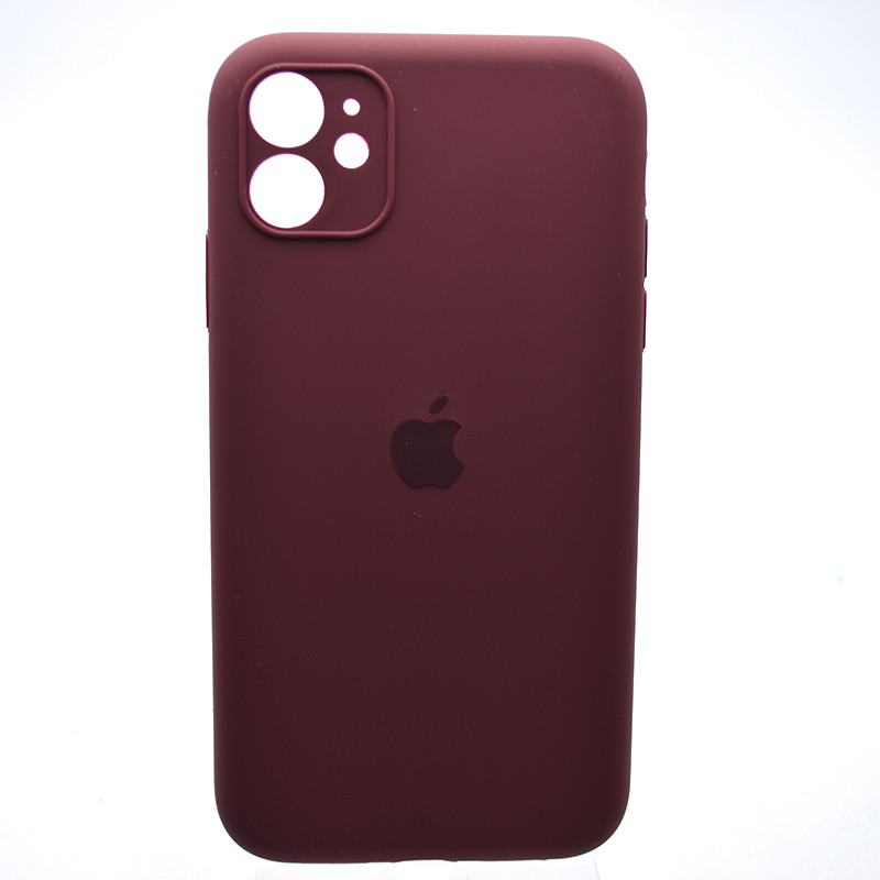 Силіконовий чохол накладка Silicon Case Full Camera для iPhone 11 Plum, фото 1