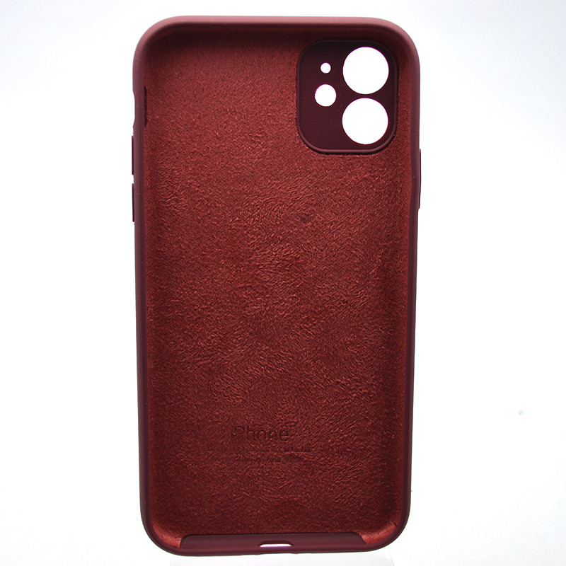 Силіконовий чохол накладка Silicon Case Full Camera для iPhone 11 Plum, фото 5