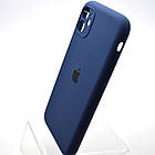 Силіконовий чохол накладка Silicon Case Full Camera для iPhone 11 Deep Sea Blue, фото 4