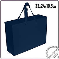 Коробка подарункова Case, 33 х 24 х 10,5 см, тем - синій (1901-55)