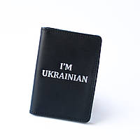 Докхолдер "I'm Ukrainian",чорний з посрібленням.