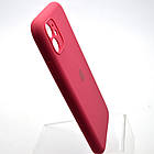 Силіконовий чохол накладка Silicon Case Full Camera для iPhone 11 Rose Red, фото 3