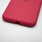 Силіконовий чохол накладка Silicon Case Full Camera для iPhone 11 Rose Red, фото 5