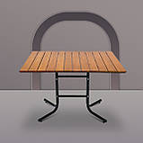 Стол для дачі "Ріо Плюс" Тік Металевий (120*80 см)  - Mix-Line, фото 5