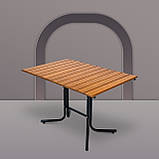Стол для дачі "Ріо Плюс" Тік Металевий (120*80 см)  - Mix-Line, фото 4