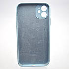 Силіконовий чохол накладка Silicon Case Full Camera для iPhone 11 New Sky Blue, фото 2