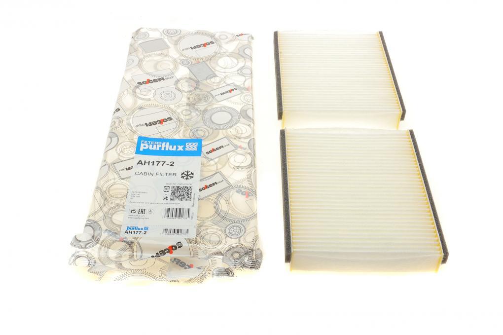 Фільтр салону Alfa Romeo 147/156/GT 01-10 (к-кт 2шт.) PURFLUX AH177-2 UA62, фото 1