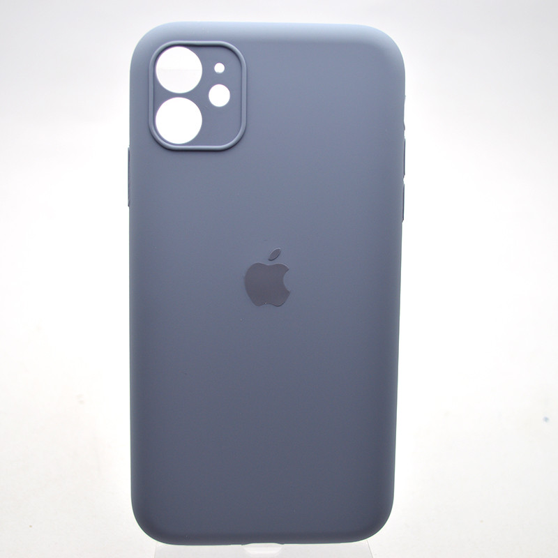 Силіконовий чохол накладка Silicon Case Full Camera для iPhone 11 Lavender Gray, фото 1