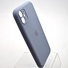 Силіконовий чохол накладка Silicon Case Full Camera для iPhone 11 Lavender Gray, фото 3