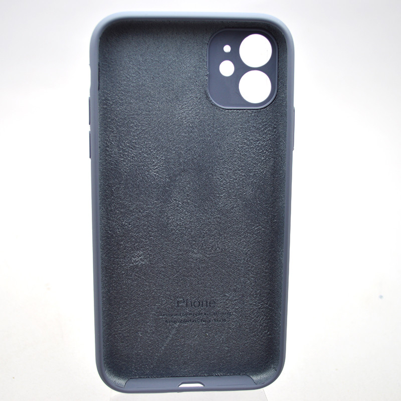 Силіконовий чохол накладка Silicon Case Full Camera для iPhone 11 Lavender Gray, фото 2