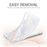 Чохол ESR для iPhone XS/X Marble Slim, Gray Gold (4894240056721), фото 8