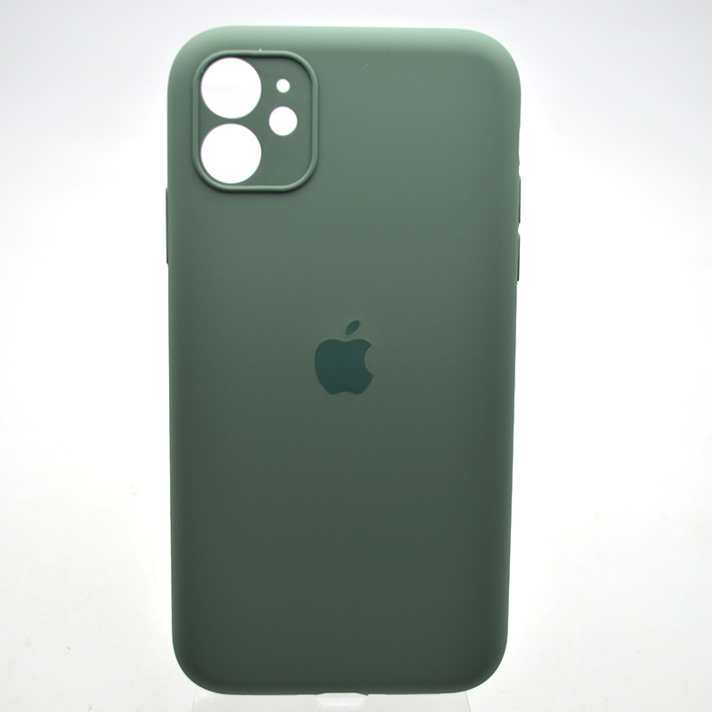 Силіконовий чохол накладка Silicon Case Full Camera для iPhone 11 Pine Needle Green, фото 1
