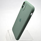 Силіконовий чохол накладка Silicon Case Full Camera для iPhone 11 Pine Needle Green, фото 4