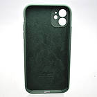 Силіконовий чохол накладка Silicon Case Full Camera для iPhone 11 Pine Needle Green, фото 2