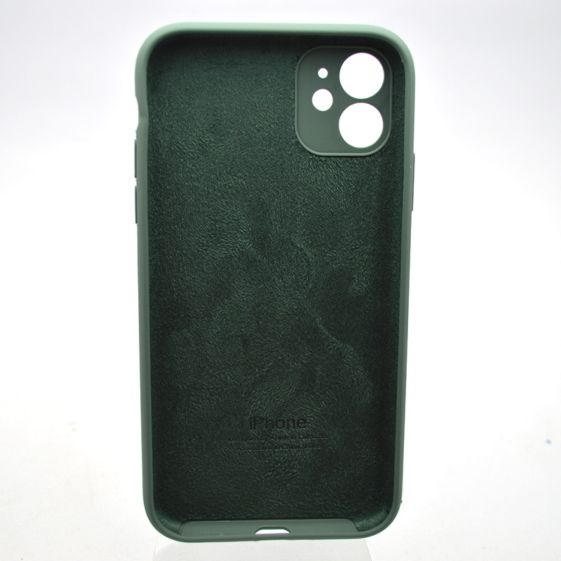 Силіконовий чохол накладка Silicon Case Full Camera для iPhone 11 Pine Needle Green, фото 2