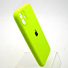 Силіконовий чохол накладка Silicon Case Full Camera для iPhone 11 Fluorescent Green, фото 3