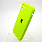 Силіконовий чохол накладка Silicon Case Full Camera для iPhone 11 Fluorescent Green, фото 4