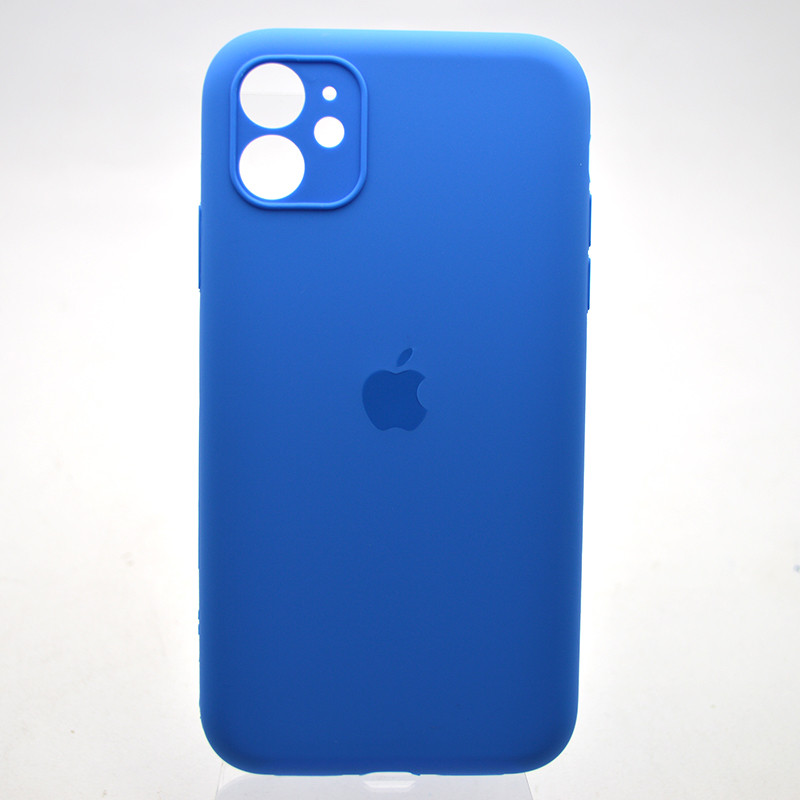 Силіконовий чохол накладка Silicon Case Full Camera для iPhone 11 Mediterranean Blue, фото 1