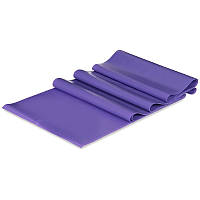 Лента эластичная для фитнеса и йоги CUBE (р-р 1,5мx15смx0,35мм) FRB-001-1_5, Синий: Gsport Фиолетовый