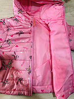 Куртки для дівчаток оптом, S&D, 1-5 років, арт. CH-6828, фото 6