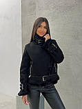 Жіночі замшеві дублянки на хутрі, фото 5