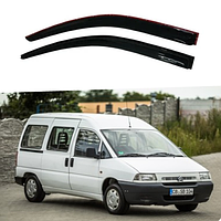 Ветровики дефлекторы окон на Citroen Jumpy I 1995-2007 (скотч) AV-Tuning