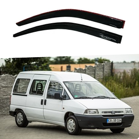 Дефлектори вікон вітровики на Citroen Jumpy I 1995-2007 (скотч) AV-Tuning