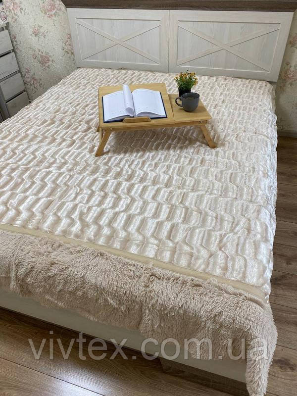 Плед-покривало хутряне плаття двостороннє 220х240, фото 1