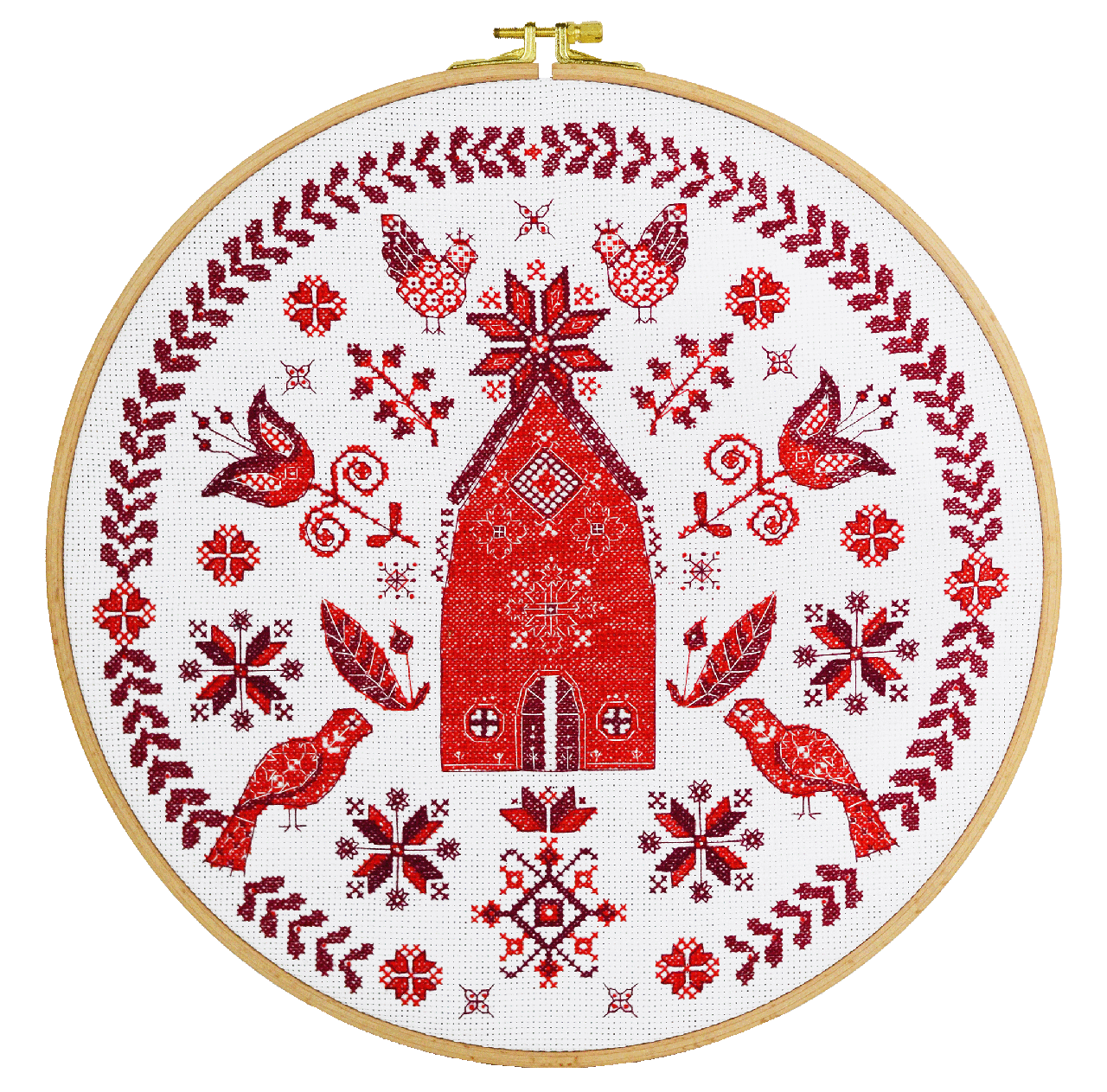 Набір для вишивання нитками Затишно (30 х 30 см) Абрис Арт AH-183, фото 1