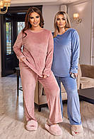 Качественные велюровые пижамы батал, Пижама женская велюровая большого размера