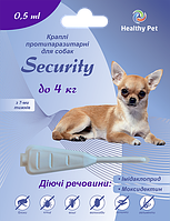 Краплі Security для собак до 4кг, 0,5мл (імедаклоприд, моксидектин)