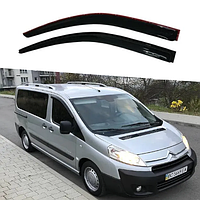 Дефлекторы окон ветровики на Citroen Jumpy II 2007- (скотч) AV-Tuning